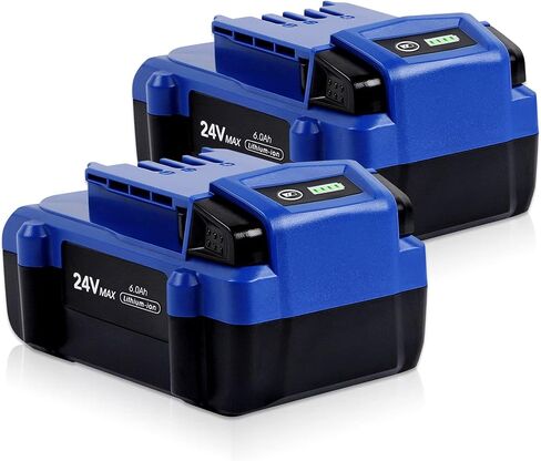 DSANKE 24V 6.0Ah بطارية ليثيوم أيون بديلة لـ Kobalt 24V Max KB624-03 KB524-03 KB424-03 KB224-03 KB124-03 0673802 1051230 بطارية ليثيوم أيون أدوات لاسلكية 【لا تناسب أدوات Snow Joe & Sun Joe 24V】 in Saudi Arabia