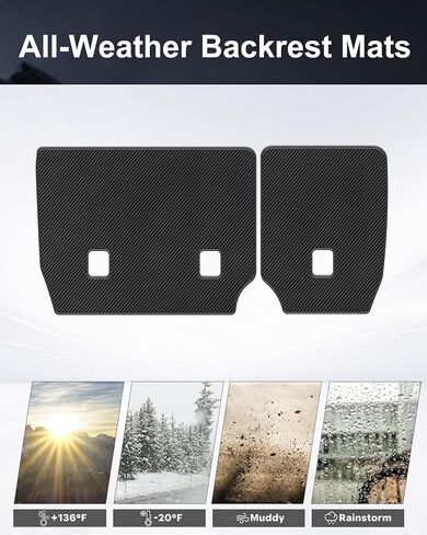 Original Cargo Mat and Rear Backrest Mat for 2011-2021 Jeep Grand Cherokee/2022 Grand Cherokee WK (Not L) - Custom Fit PU Leather Cargo Liner and Backrest Mat - All Weather Anti-Slip Car Mats in Saudi Arabia