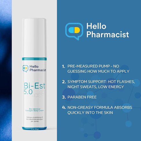 Bi-EST 5.0 + Progesterone 5,000mg (75mg/Pump) MAX Duo Combo Pack - Bio-Identical Menopause Relief Creams for Women - $80 Value Pack - (2X 3oz Bottles) - with Added Moisturizers in Saudi Arabia
