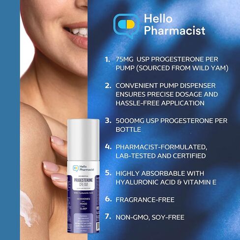 Bi-EST 5.0 + Progesterone 5,000mg (75mg/Pump) MAX Duo Combo Pack - Bio-Identical Menopause Relief Creams for Women - $80 Value Pack - (2X 3oz Bottles) - with Added Moisturizers in Saudi Arabia