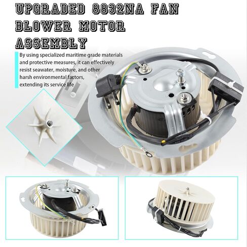 Upgraded 8832NA Fan Blower Motor Assembly Compatible with Nutone 84757 JA2B099N Bathroom Fan Motor Replaces 84757 8832NA A Unit ONLY JA2B099 8833 86652 86652G 99080520 JA2C028G 8832N in Saudi Arabia