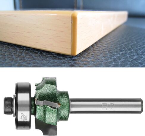 FTVOGUE Trimmer Router Bit R1/R2/R3 Woodworking Milling Cutter 4 Teeth Trimming Cutter for Woodworking Engraving Machine(1/4 * R2) in Saudi Arabia