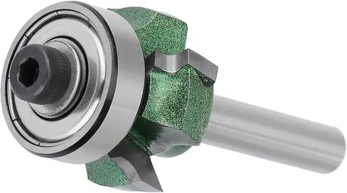 FTVOGUE Trimmer Router Bit R1/R2/R3 Woodworking Milling Cutter 4 Teeth Trimming Cutter for Woodworking Engraving Machine(1/4 * R2) in Saudi Arabia