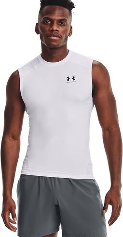 Under Armour Big & Tall Heatgear Armour Comp Sleeveless Carbon Heather/Black LG Tall in Saudi Arabia