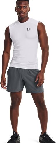 Under Armour Big & Tall Heatgear Armour Comp Sleeveless Carbon Heather/Black LG Tall in Saudi Arabia