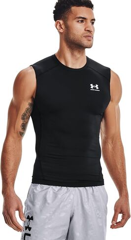 Under Armour Big & Tall Heatgear Armour Comp Sleeveless Carbon Heather/Black LG Tall in Saudi Arabia