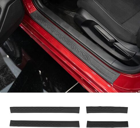 واقي عتبة الباب متوافق مع 2022-2024 Ford Maverick Door Step Protector Door Edge Step Guard غطاء درع باب السيارة من الغبار 2023 Maverick الخارجي in Kuwait