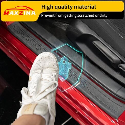 واقي عتبة الباب متوافق مع 2022-2024 Ford Maverick Door Step Protector Door Edge Step Guard غطاء درع باب السيارة من الغبار 2023 Maverick الخارجي in Kuwait