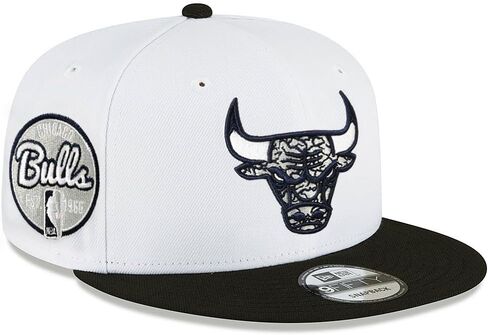 عصر جديد شيكاغو بولز 9FIFTY الرجعية هوك 3 قبعة Snapback طباعة الفيل، قبعة قابلة للتعديل in Saudi Arabia
