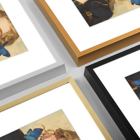 Golden State Art, A1 Aluminum Black Photo Frame with Plexiglass - Swivel Tabs, Sawtooth Hangers, Spring Clips - Metal Wall Poster Frame Collection (3 Pack) in Saudi Arabia