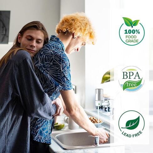 خرطوشة فلتر الحنفية خالية من مادة BPA، بديلة لفلتر الحنفية Brita® - الكروم (4 عبوات) in Kuwait