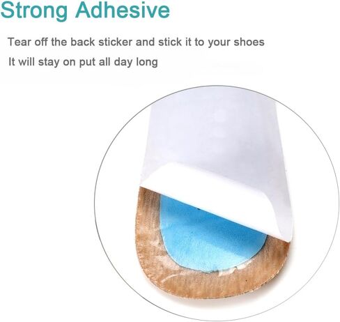 Pigskin Weight Shifting Insoles for High Heels, Adhesive Heel Cushion Insert for Plantar Fasciitis, Heel Pad for Pain Relief, Beige L for 7.5-10 US Women Size in Saudi Arabia