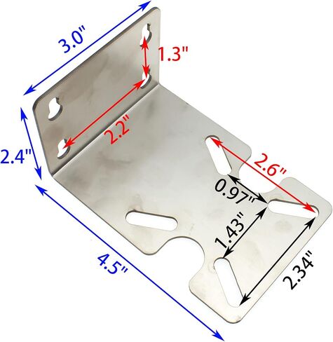 Metal Housing Fixed Bracket for 10" and 20" Water Filter Housing Stainless Steel Water Filter Housing Bracket(Sliver) in Kuwait