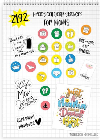 Cute & Colorful Planner Stickers (1054 pcs Value Pack) - Functional & Decorative Designer Stickers for Bullet Journals, Planners & Calendars - Planner Accessories by Vladi Creative in Kuwait