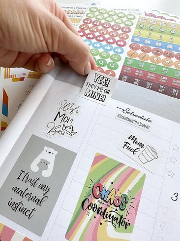 Cute & Colorful Planner Stickers (1054 pcs Value Pack) - Functional & Decorative Designer Stickers for Bullet Journals, Planners & Calendars - Planner Accessories by Vladi Creative in Kuwait