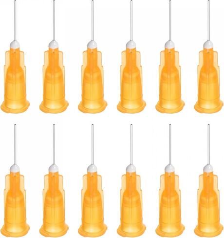 uxcell Industrial Blunt Tip Dispensing Needle with Luer Lock for Liquid Glue Gun, 26G 1/2", 20 Pcs (Light Brown) in Saudi Arabia