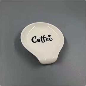 Coffee Spoon Rest, Small Spoon Rest for Coffee Station, Mini Coffee Spoon Holder for Tea Spoon, Stirring Spoon, Teaspoon, Coffee Stirrers, Ceramic Coffee Bar Accessories and Organizer for Countertop
