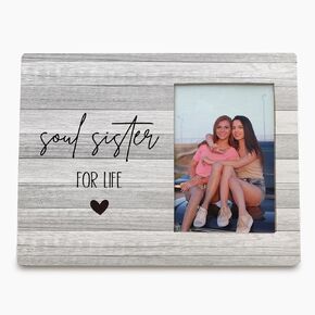 Best Friends Picture Frame, Best Friend Frame, Soul Sister Gifts for Women,Sister Picture Frame, Friendship Gifts for Women, Unbiological Sister Gifts, Soul Siste Photo Picture Frames 4x6