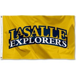 Lasalle Explorers Wordmark Large Grommet Banner Flag