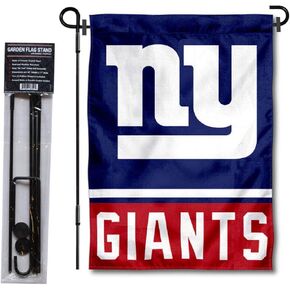 WinCraft New York Giants Garden Flag with Stand Holder