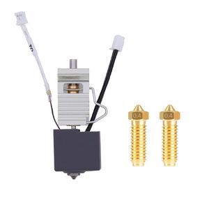 Hotend Kit for Anycbic Kobra 3, 3D Printer Assembled Heating Block with Heat Sink Print Head Hot end Kit with 2PCS 0.4mm Brass Nozzle for Kobra 3, Kobra 3 Combo
