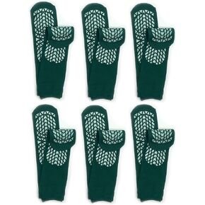Secure Step Double-Sided Non Slip Comfort Safety Sock - Green - XXLarge (6 Pair) - Mens Size: 10-12 / Womens Size: 11-12
