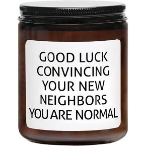 Housewarming Gifts for New Home, Housewarming Scented Candle, New House, Moving, New Homeowner Gift Idea (White)