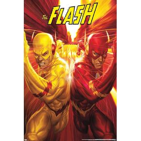 Trends International DC Comics - The Flash and The Reverse Flash - Race Wall Poster, 22.375" x 34", Unframed Version