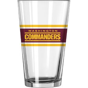 logobrands Washington Commanders 16oz. Stripe Pint Glass