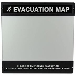 Accuform-DTA243 Standard Evacuation Map Holder, 17" x 11"