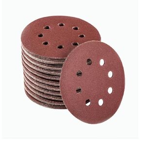5 Inch 8 Hole Sanding Disc, 150 Grit 50 Pieces 5 Inch 8 Holes Hook and Loop Adhesive Sandpaper for Drywall Sander (150 Grit)