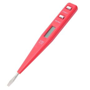 Voltage Meters, Multi-Function Digital Display Voltage Tester, AC/DC Voltage LED Display Board Direct Detection Button, Detector Non- Screwdriver Test Pen