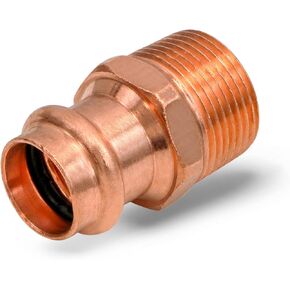 QDNB5632 Copper Male Reducing Adapter, 3/4 in. Press x 1 in. MPT- Small