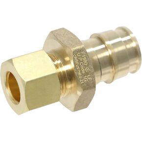 2 قطعة XFITTING Pex A 1/2 بوصة × 5/8 OD مستقيم، Pex A توسيع OD محول انتقال مستقيم، 201-4-2=2XX