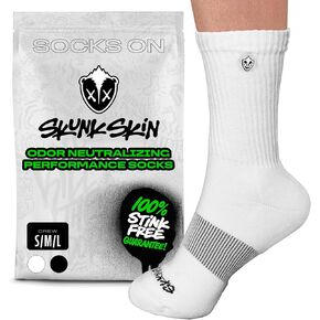 Anti-Odor Crew Socks - Breathable Cotton Crew Socks, High-Cut Athletic Socks for Sports, Men & Women, Active Wear