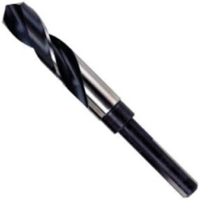 Irwin 49/64" Silver &  Deming High Speed Steel Fractional 1/2" Reduced Shank Drill Bits
