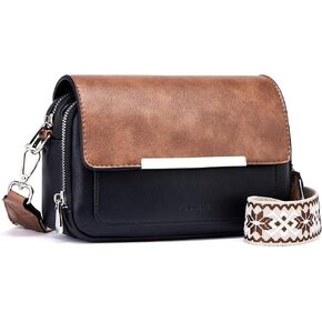 Crossbody Bags for Women Small Crossbody Wallet Purses with Card Slots Leather Shoulder Handbags Travel/Daily Use