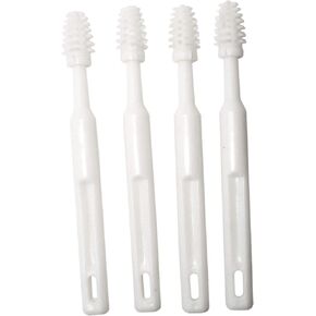 Rehabilitation Advantage Gum, Teeth, & Tongue Massage Brushes, Set of 4,White