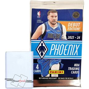 2023-24 Panini Phoenix Basketball NBA Blaster Value Pack with 4 Trading Cards + Toploader! STREETCARDS!