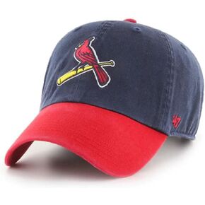 47 MLB Two Tone Clean Up Adjustable Hat, Adult One Size Fits All (St Louis Cardinals)