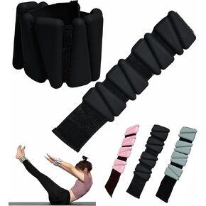 Bangles Weights Set of 2(1Lbs Each) Adjustable Wearable Wrist & Ankle Weights -Silicone Workout bracelet Weights for Women and Men suitable for Gym, Yoga, Dance, Jogging, Pilates &, Pool Exercises