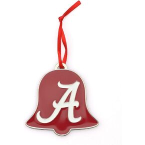 North Carolina Tar Heels (UNC) Bell Shaped Metal Christmas Ornament