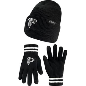 Ultra Game Adults Unisex's NFL Official Super Soft Marled Winter Beanie Knit Hat with Extra Warm Touch Screen Gloves
