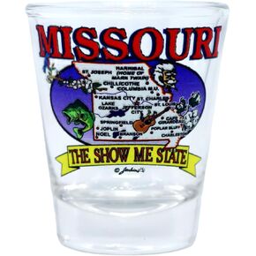 Missouri State Elements Map Shot Glass