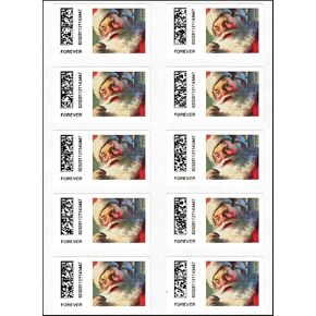 هوليداي رودولف كشك الخدمة الذاتية للرنة ذو الأنف الأحمر (SSK) ماكينة الصراف الآلي (ورقة من 10) طوابع بريدية للأبد سكوت #CVP92 in Kuwait