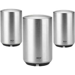 3 Pack Push Down Bottle Cap Opener by HQY, Silver (New Version)