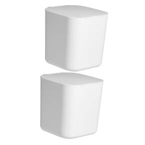2 Pcs Desktop Trash Can Debris Storage Case with Lid Desktop Storage Case Mini Trash Can Lovely Small Trash Can Storage Container Debris Storage Bin with Lid Lovely Trash Bin