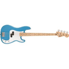 Squier Squier Sonic Bronco Bass، القطب الشمالي الأبيض، لوحة أصابع القيقب