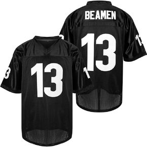 Men's Jersey #13 BEAMEN Football Jersey Black Color Size S-3XL
