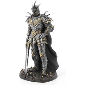 Veronese Design 10" Armoured Lich King with Great Sword Resin Sculpture Hand Painted Finish